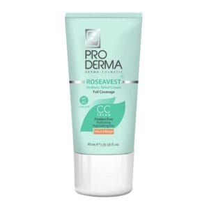 کرم مرطوب کننده رنگی SPF40 بژ طبیعی پوست معمولی و حساس پرودرما