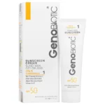 کرم ضد آفتاب بی رنگ پوست چرب و مختلط ژنوبایوتیک SPF50