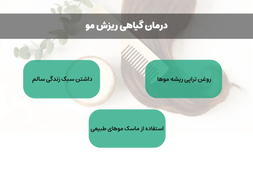 روش‌های درمان گیاهی ریزش موی زنان