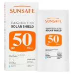 استیک ضد آفتاب سولار شیلد SPF50 بی رنگ پوست خشک سان سیف